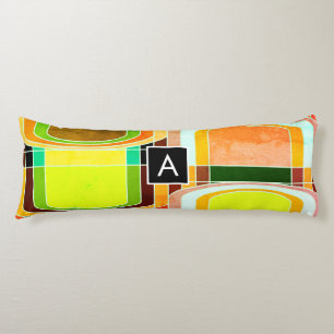 Färgfull Funky Retro Inspired Kroppskudde