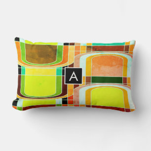 Färgfull Funky Retro Inspired Lumbarkudde