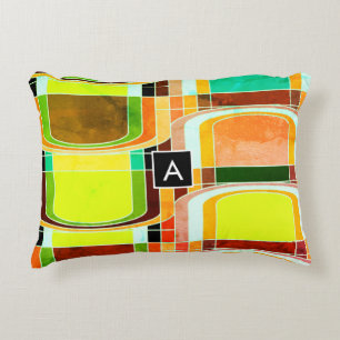 Färgfull Funky Retro Inspired Prydnadskudde