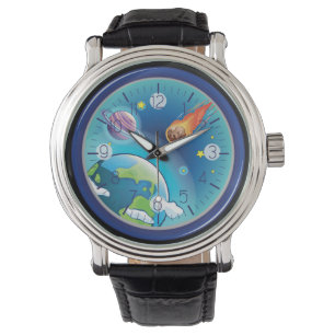 Färgfull Galaxy Armbandsur