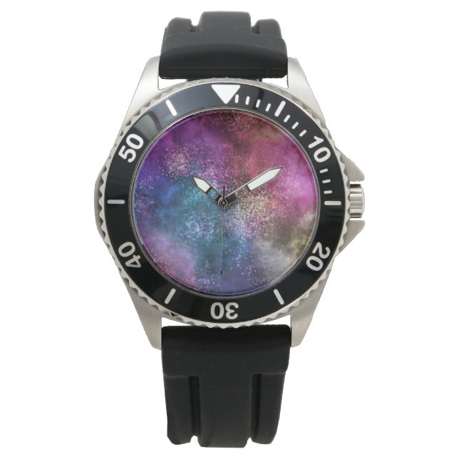 Färgfull Galaxy Mönster Armbandsur (Framsida)