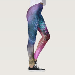 Färgfull Galaxy Mönster Leggings