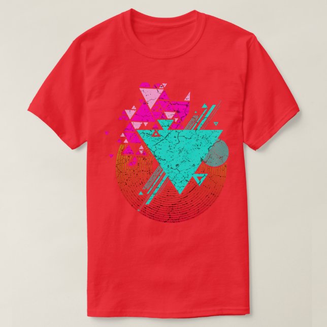 Färgfull geometri Art 1 T Shirt (Design framsida)