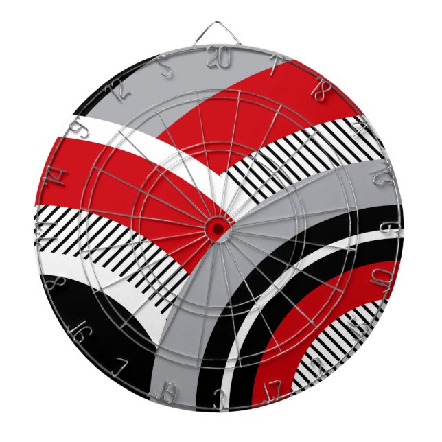Färgfull geometri darttavla (Framsidan)