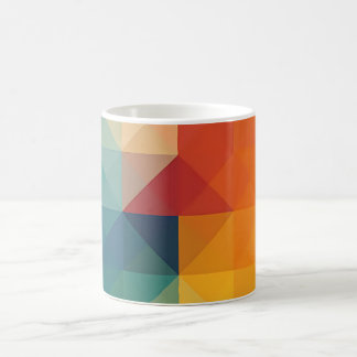 Färgfull geometri kaffemugg