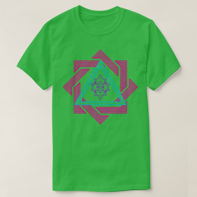 Färgfull geometri t shirt (Design framsida)