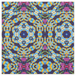 Färgfull Geometric Kaleidoscope Fabric Tyg
