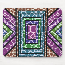 Färgfull Geometric Rainbow Giraffe Animal Print
