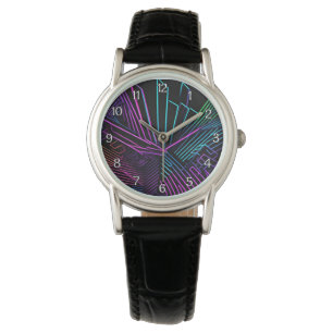 Färgfull geometrisk Abstrakt Armbandsur