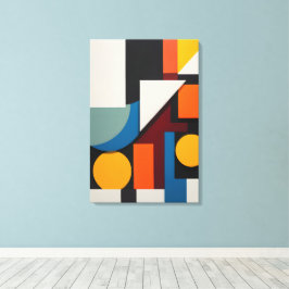 Färgfull geometrisk Abstrakt Canvastryck