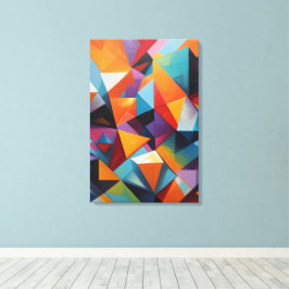 Färgfull geometrisk Abstrakt Canvastryck