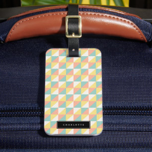 Färgfull geometrisk Abstrakt, modern triangel Bagagebricka