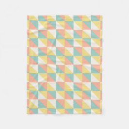 Färgfull geometrisk Abstrakt Triangel Mönster Fleecefilt