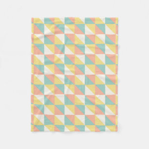 Färgfull geometrisk Abstrakt Triangel Mönster Fleecefilt