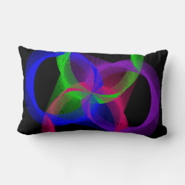 Färgfull geometrisk cirkulär blandning av Dekorati Lumbarkudde