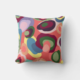 Färgfull geometrisk design kudde