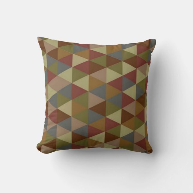 Färgfull geometrisk fyllning kudde (Framsida)