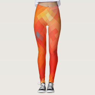 Färgfull geometrisk modern Diamond Mönster #14 Leggings