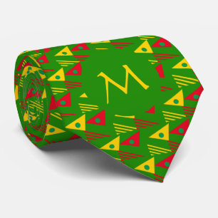 Färgfull geometrisk monogram slips