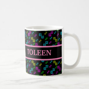 Färgfull geometrisk Mönster Kaffemugg