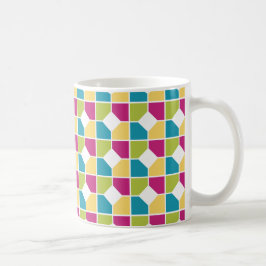 Färgfull geometrisk Mönster Kaffemugg