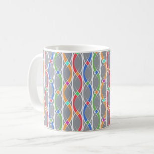 Färgfull geometrisk mönster. kaffemugg
