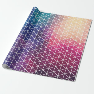Färgfull geometrisk Mönster Presentpapper