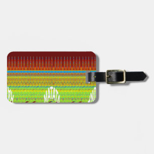 Färgfull geometrisk motif Art-utskrift Bagagebricka