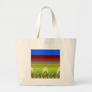 Färgfull geometrisk motif Art-utskrift Jumbo Tygkasse