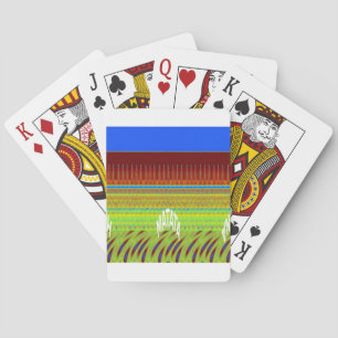 Färgfull geometrisk motif Art-utskrift Spel Kort