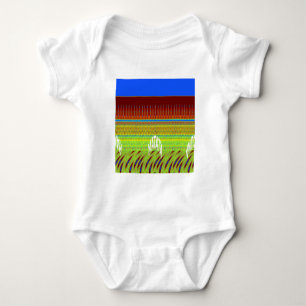 Färgfull geometrisk motif Art-utskrift T-shirt