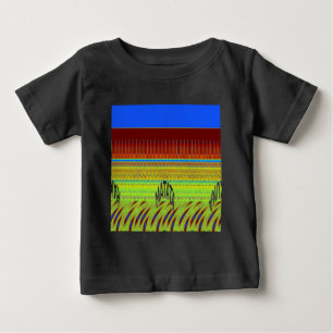 Färgfull geometrisk motif Art-utskrift T-shirt