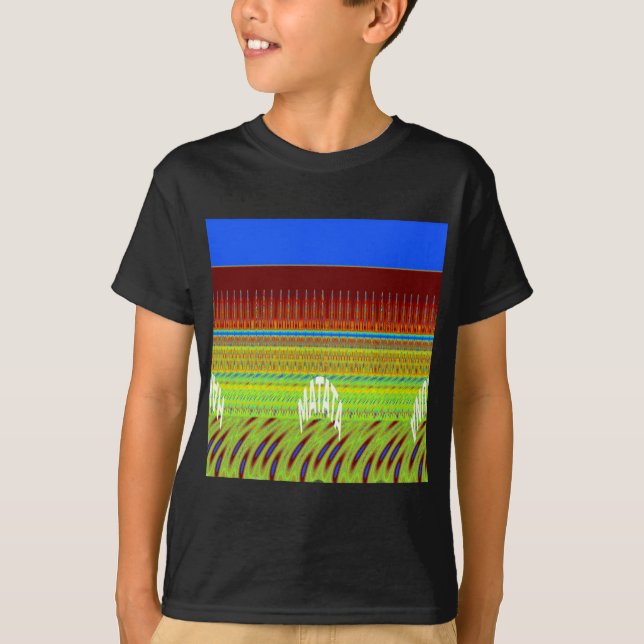 Färgfull geometrisk motif Art-utskrift Tee (Framsida)