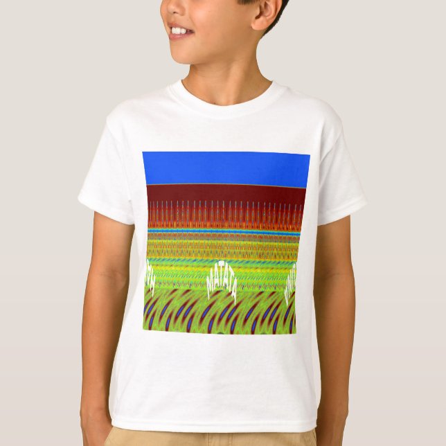 Färgfull geometrisk motif Art-utskrift Tee (Framsida)