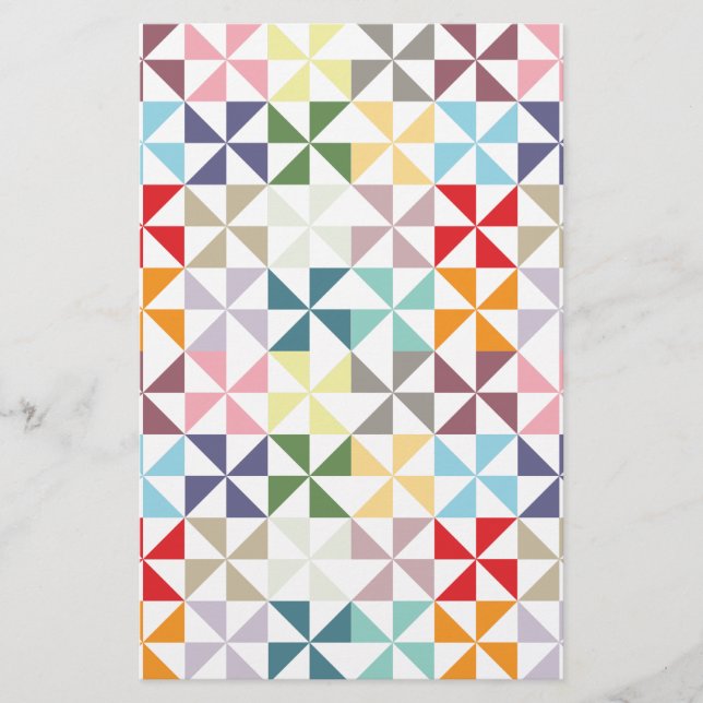 Färgfull geometrisk Pinjul (Framsida)