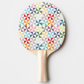 Färgfull geometrisk Pinjul Pingisracket