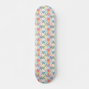 Färgfull geometrisk Pinjul Skateboard Bräda 20,5 Cm