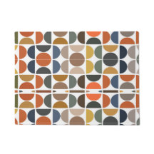 Färgfull Geometrisk retro-återgivning i mitten av