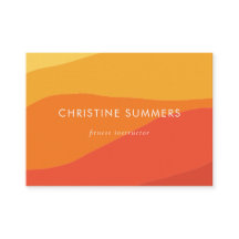 Färgfull geometrisk retro Sunny Orange Rand