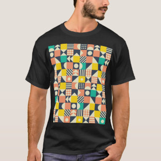Färgfull geometrisk sömlös Mönster T Shirt