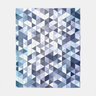 Färgfull geometrisk triangulär mosaik: abstrakt ba fleecefilt