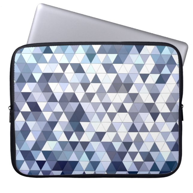 Färgfull geometrisk triangulär mosaik: abstrakt ba laptop fodral (Framsidan)