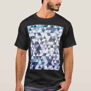 Färgfull geometrisk triangulär mosaik: abstrakt ba t shirt