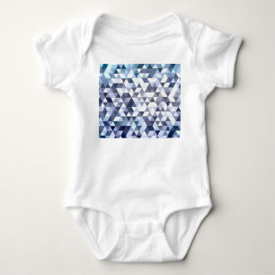 Färgfull geometrisk triangulär mosaik: abstrakt ba t shirt