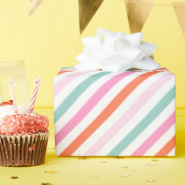 Färgfull Girly Birthday Wrapping Papper Presentpapper