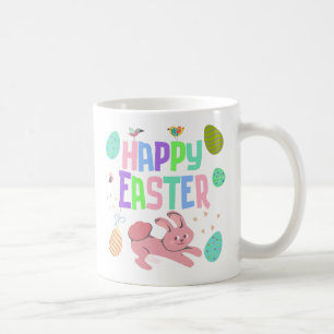 Färgfull Glad påsk-kaffe Mugg