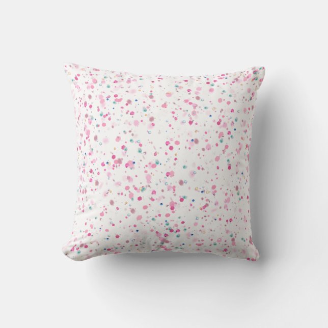 Färgfull glitter Dekorativ kudde (Framsida)