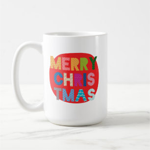 Färgfull God jul Kids Helgdag Gift Mugg