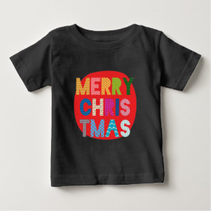 Färgfull God jul T-Shirt för barn