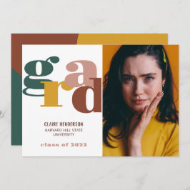 Färgfull Grad Modern Retro fet Studenten Meddelande